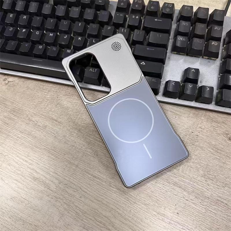 For Samsung Galaxy S25 S24 S22 S23 Ultra Case Shockproof Matte MagSafe Wireless Charging Frameless Aluminum Alloy Protective S25