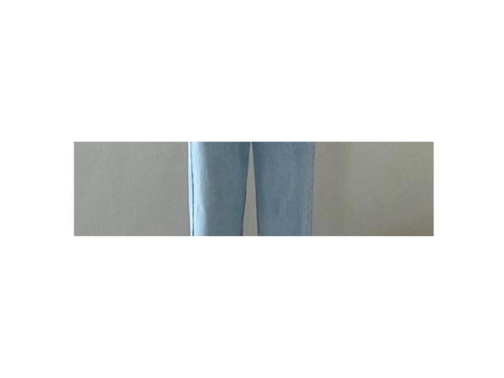 Women's High-Waisted Light-Colored Wide-Leg Jeans for Autumn - Slim, Loose, Long Casual Pants