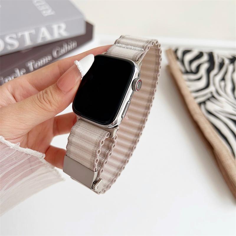 Nylonový řemínek pro Apple Watch 45mm 44mm 40mm 49mm 41mm 42mm 38mm řemínek náramek pásek Correa iWatch Series 4 5 6 Se 7 8 9 ultra Ultra2
