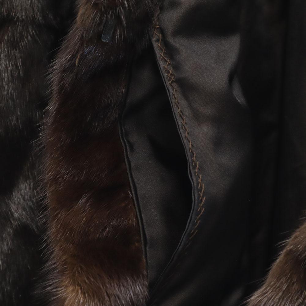 MITSUKOSHI Kožešinový kabát 9 Hnědý SAGAMINK Dámský Použitý