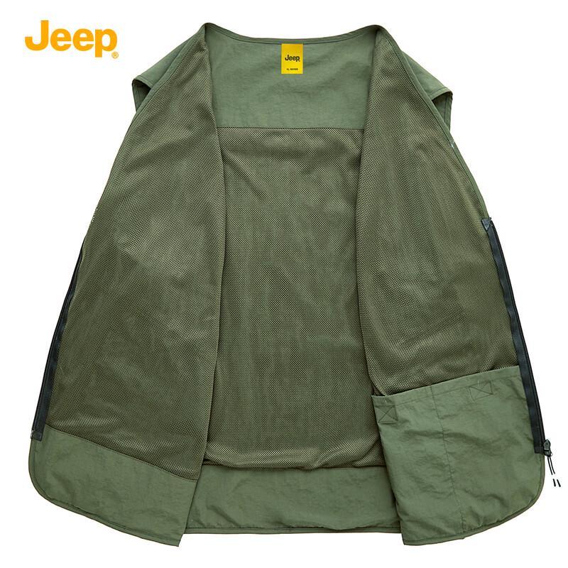 JEEP Men's Multi-Pocket Outdoor Fishing Vest