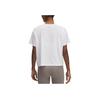 Under Armour Movement Logo Round Neck Breathable Short Sleeve T-Shirt Women T-Shirts White Metallic-Silver 6000217-100
