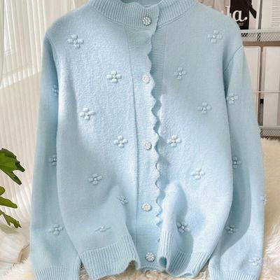 Elegantes Strickoberteil im koreanischen Stil