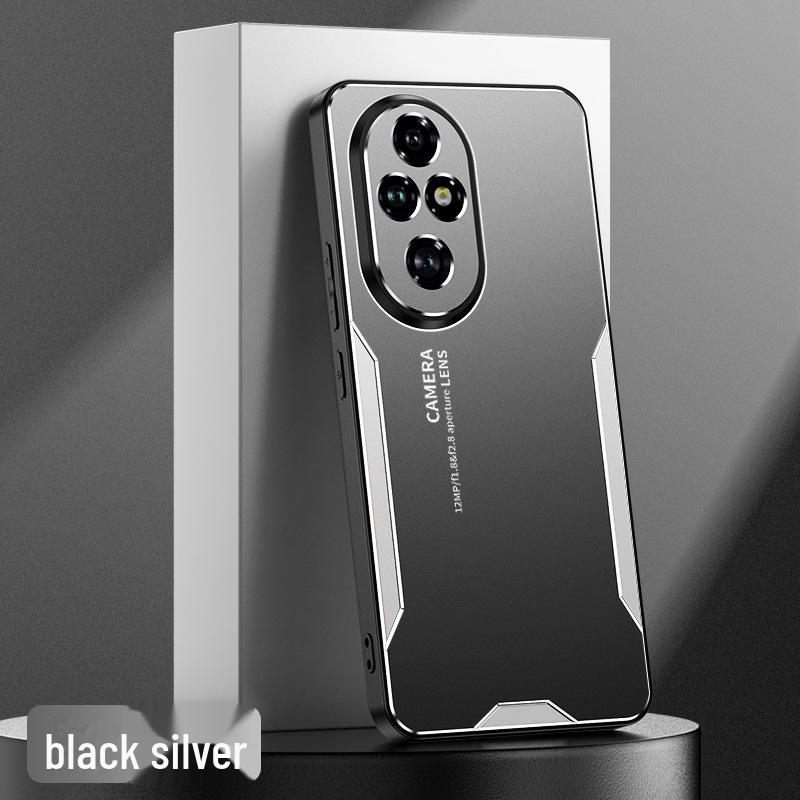 

Чехол для мобильного телефона Honor 200 Pro с металлическим лезвием: Матовый защитный чехол с полным покрытием для Honor 100 Pro 90GT Honor 200