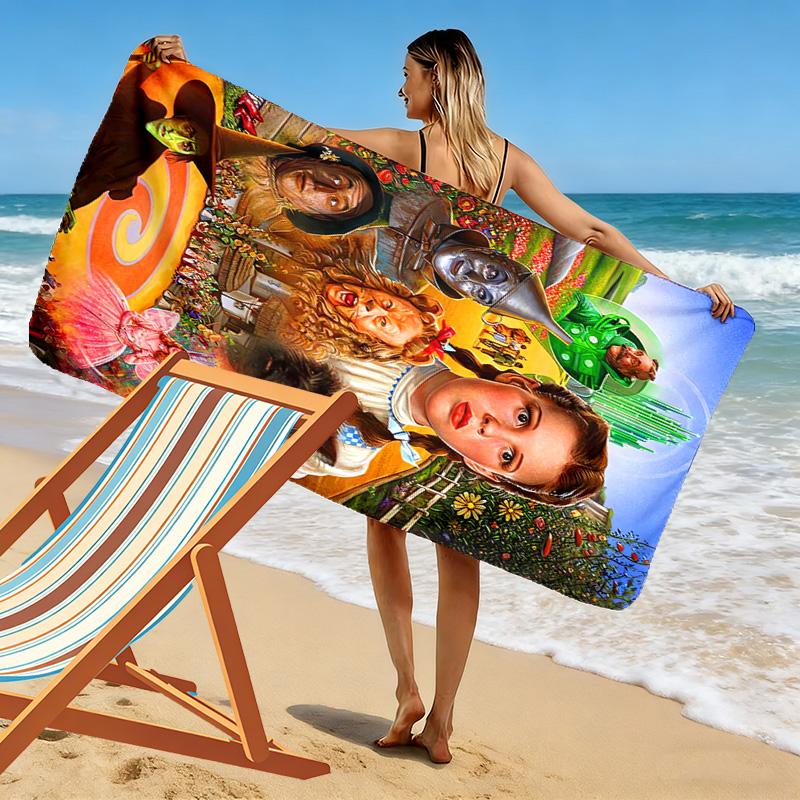 Fantasy Magic Adventure beach towel beach Portable for travel seaside quick-drying swim towel swim Comfort Fashion printing beach