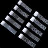 10 Stück/Box Nagel Holografische Transferfolie Aufkleber Gold Slider Wrap Klebepapier Sternen Nagelaufkleber DIY Dekorationsset