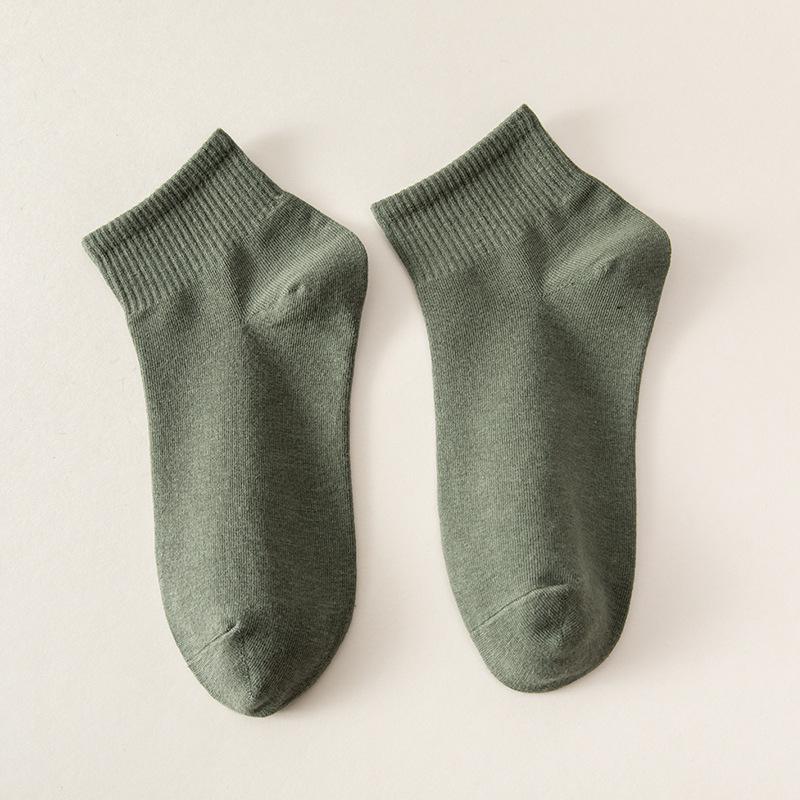 Men's Summer Thin Cotton Ankle Socks: Breathable, Sweat-Absorbing, Anti-Odor Low-Cut Sports Socks