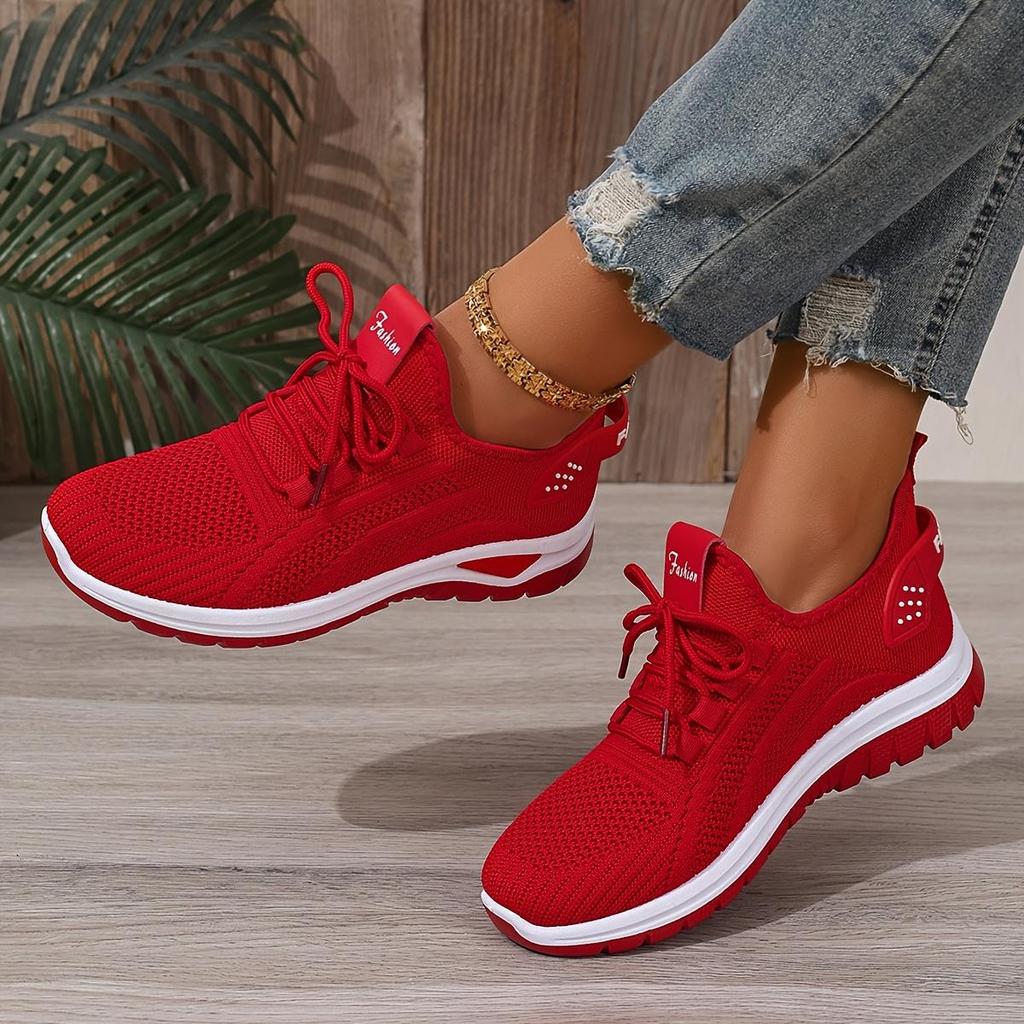 Damenschuhe Slip-on Sneaker Freizeit Atmungsaktive Schuhe Mesh Schuhe für Frühling und Sommer