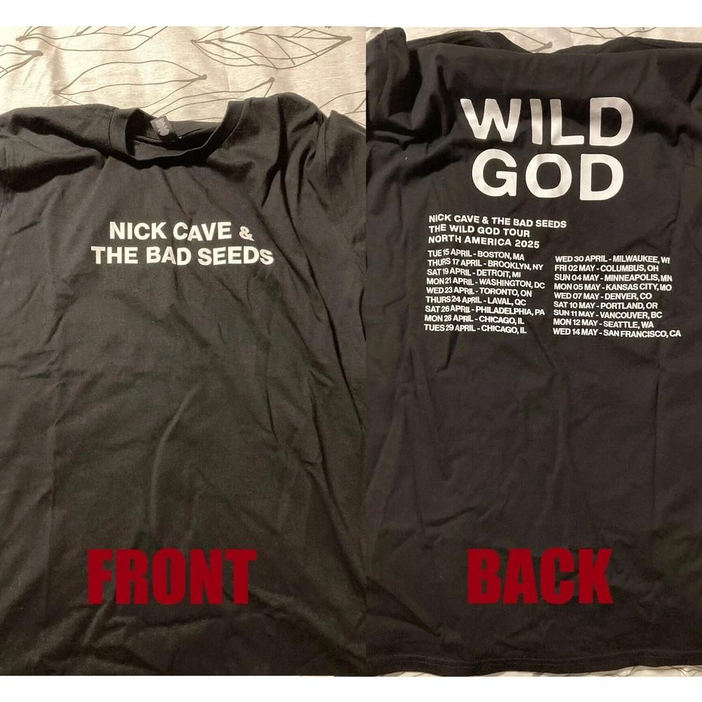Nick Cave And The Bad Seeds 2025 Tour T-Shirt All Size Reprint Unisex T-Shirt XXXL