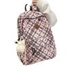Schoolbag1011 trendy fashion plaid light schoolbag backpack women's large capacity versatile leisure student commuter backpack