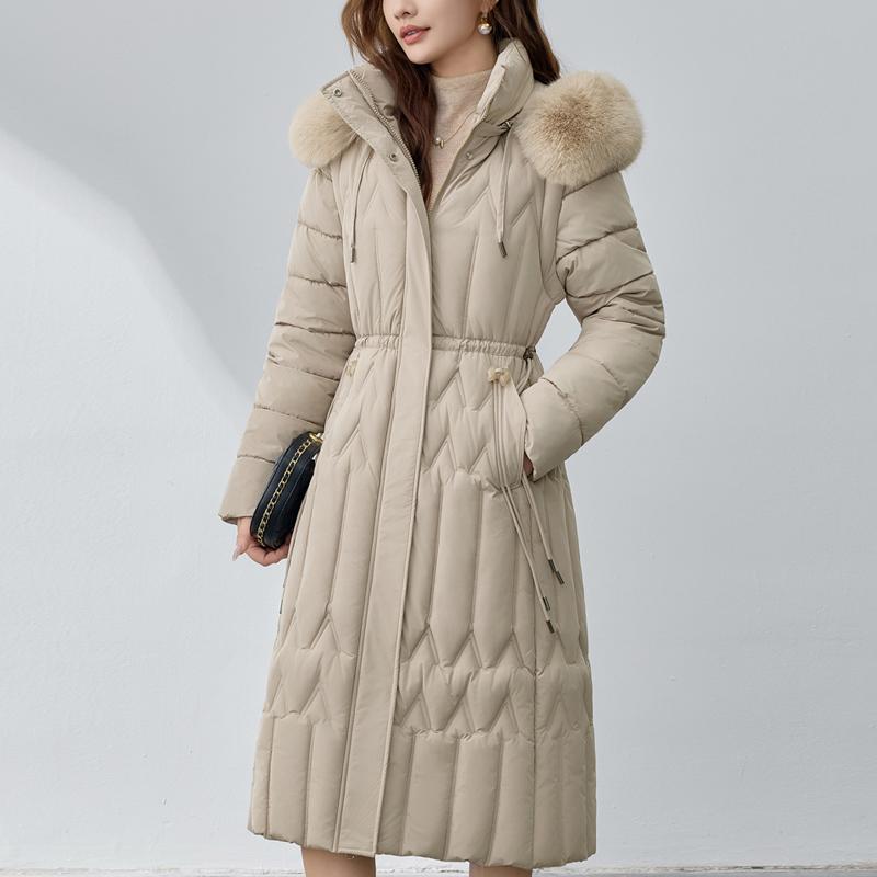 Sleeves Detachable Fashion Woman Winter Long Coats Hooded Faux Fur Collar Thick Warm Parkas Women's Jackets