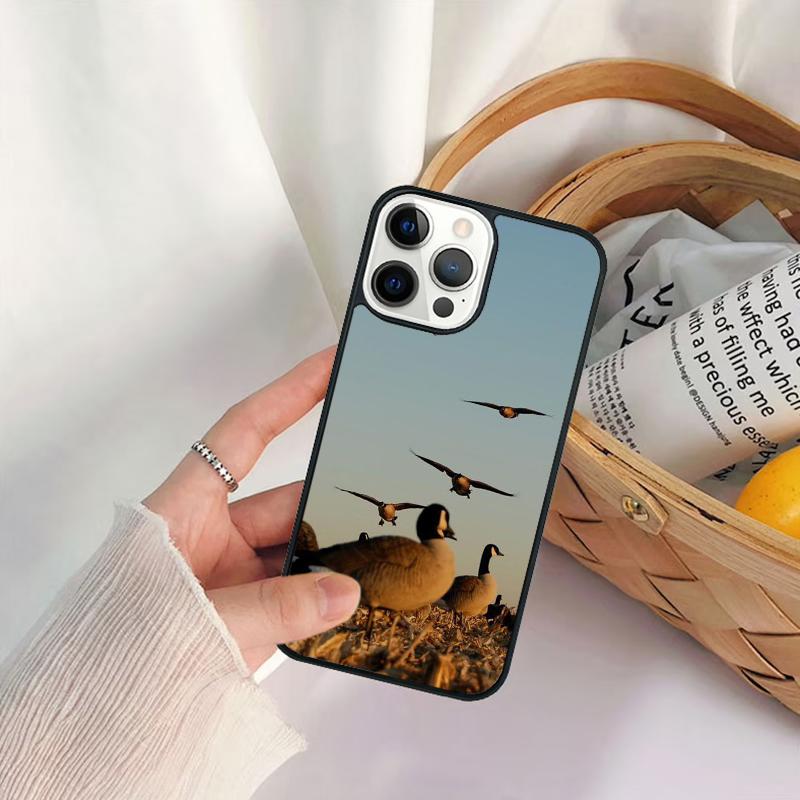 Bird Duck Hunting Sunset Phone Case For iPhone 17 Air 16 15 14 11 12 13 Pro  MAX Plus coque Cover Shell