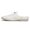 Shoes Men Leather Mens Mules Casual Shoes Man Loafers Half Slipper Fashion Sapato Masculino Mocassin Homme Chaussure Hollow Out