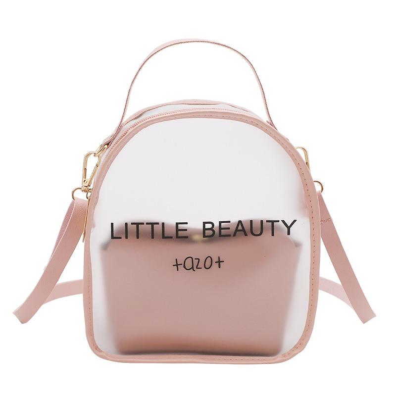 Women's Bag Autumn and Winter New Printing Color Scheme Backpack Simple Mobile Phone Bag Transparent Backpack Small Bag