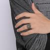 Anello da Uomo Color Oro con Lettera Moda Elegante Semplice Stile Trendy per Uso Quotidiano da Uomo