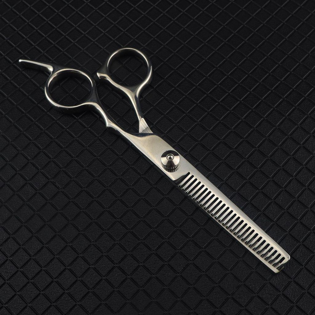6.0-Inch Color Hairdressing Scissors Set: High Screw, Straight, Serrated, Thinning Scissors