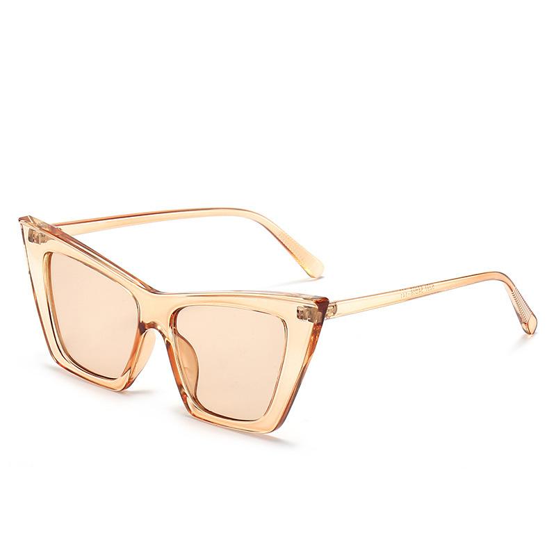 

Comfortable Wear Versatile Sunglasses Trendy Designer Premium Cat-Eye Shaped Stylish Large Frame Sunglasses for Women Sunscn UV Ray Blocking