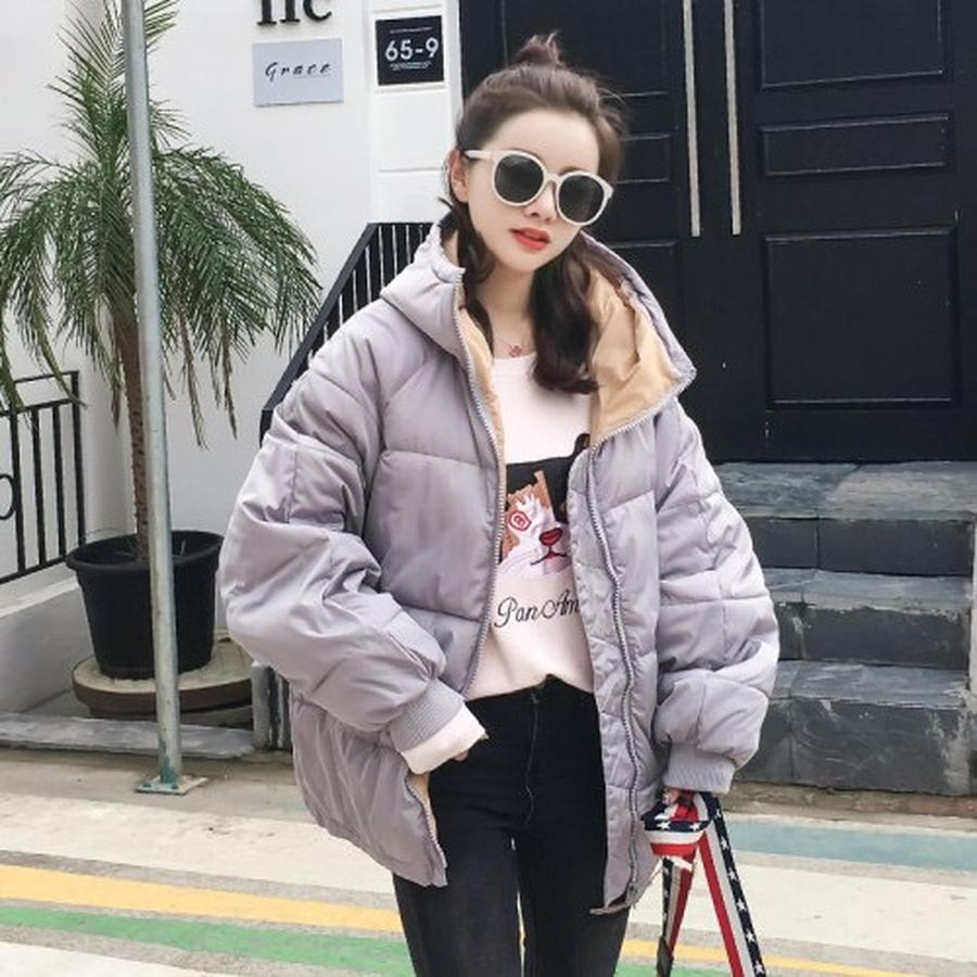 Fall Winter Loose Cotton Jacket Coat Plus Size Student Outfit Thick Puffer Coat Short Down Jacket Warm Winter