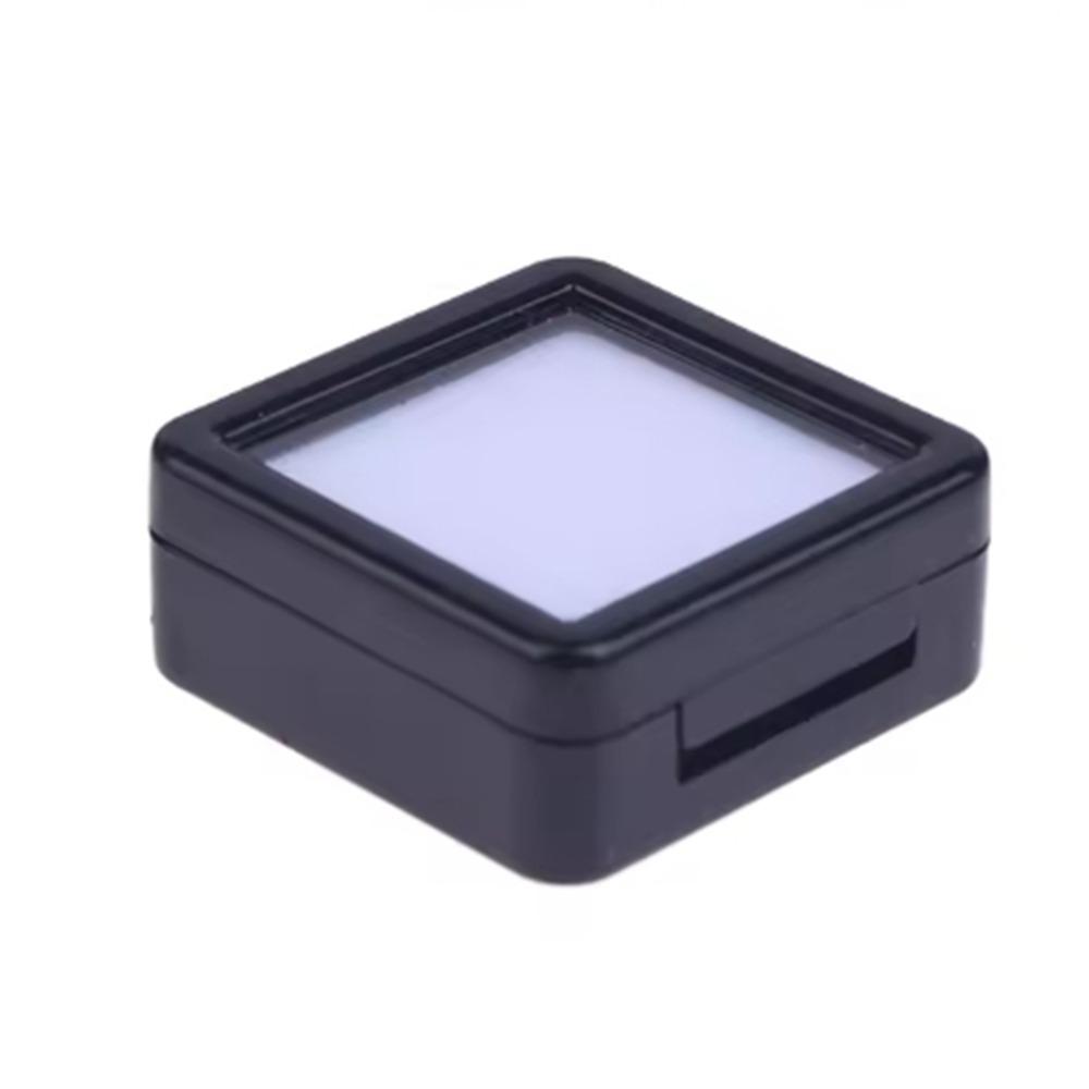 Transparent Gemstone Holder Flip Lid Crystal Display Case Packaging Jewelry Show Jewelry