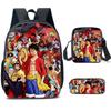 ONE PIECE Cross-border trendy backpack European and American retro schoolbag third grade~ fourth grade bag