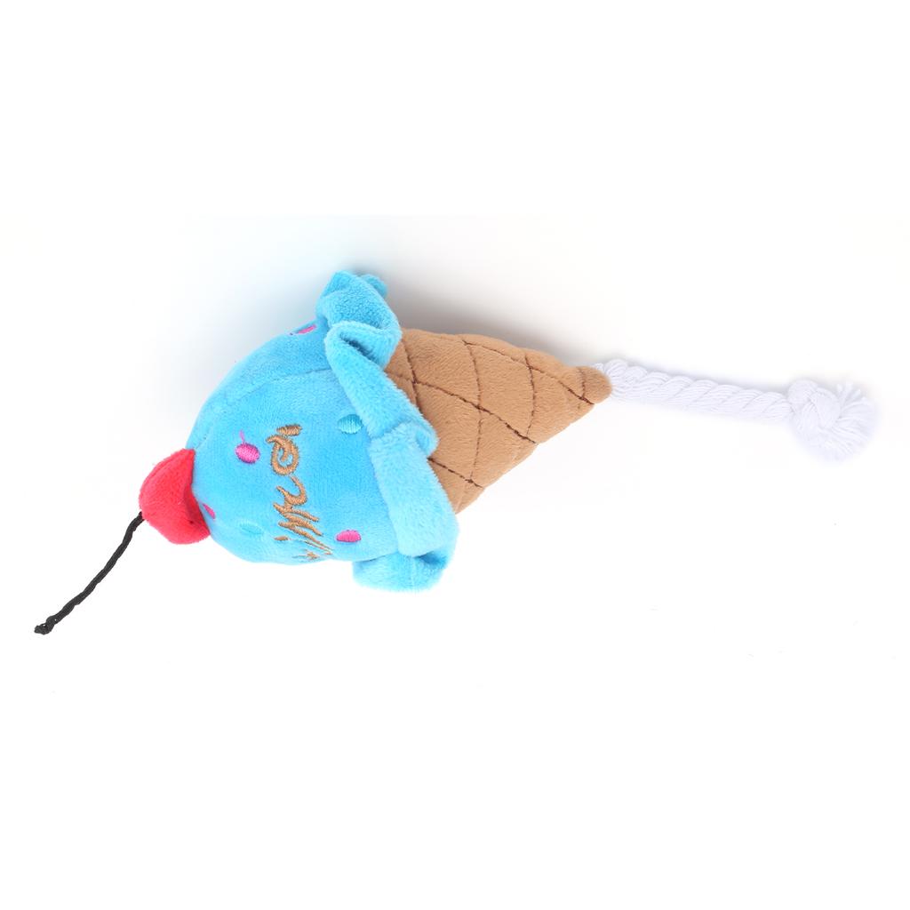 Pet Ice Cream Plush Toys Soft Stuffed Plush Toys Squeaky Chewing Toy for Puppies