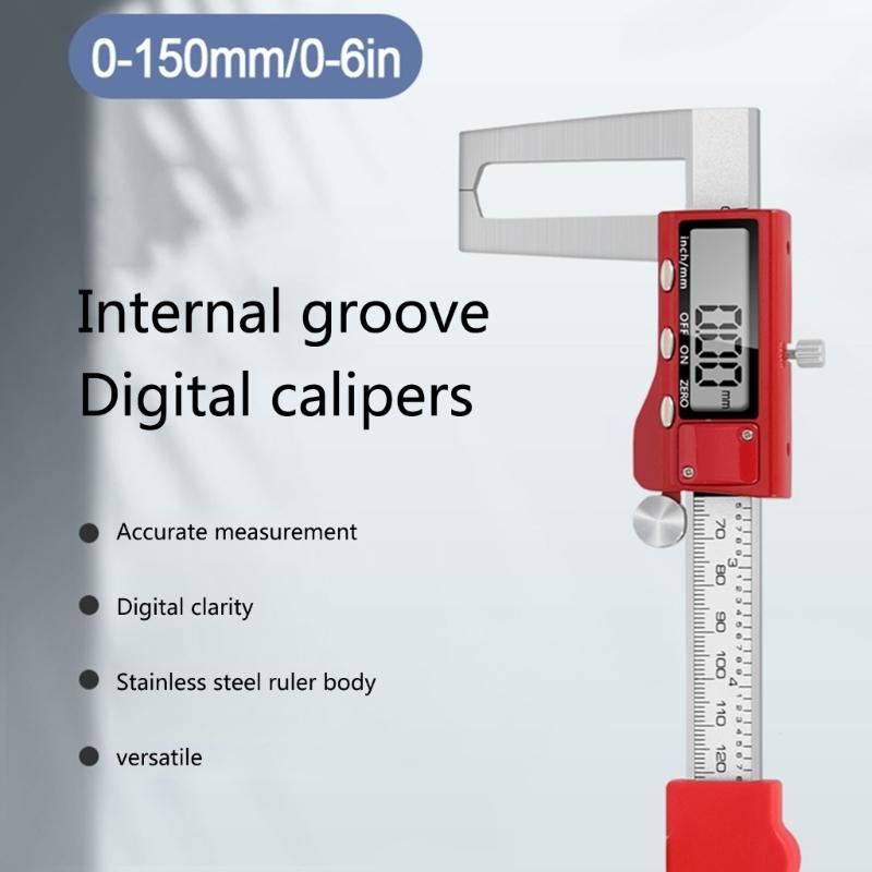 Electronic Caliper Stainless Steel Digital Brake Disc Rotors Gauges Caliper for Accurate Brake Pad Measurement Durable