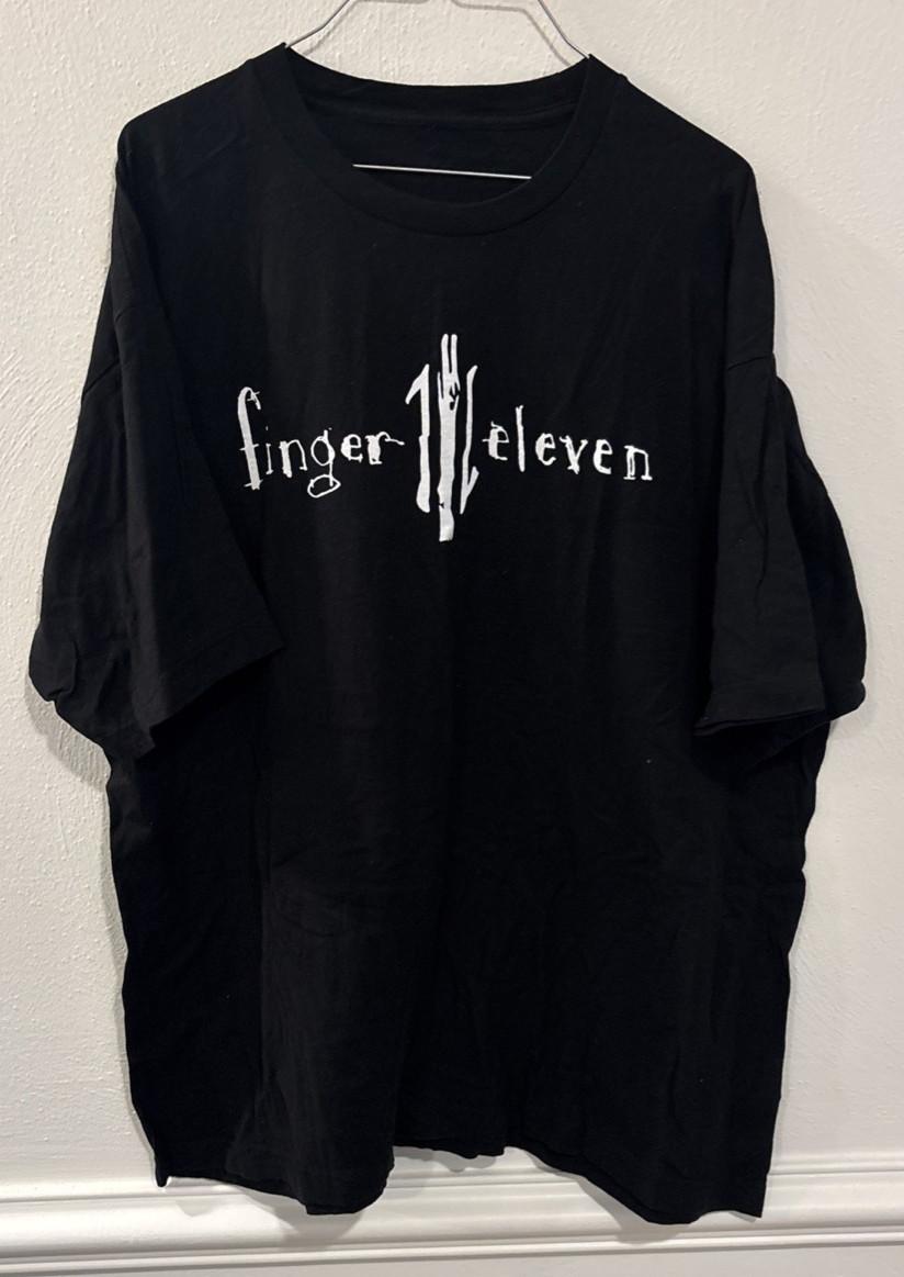 Finger Eleven F11 Band T Shirt Mens 2XL Black Rock Tee Unisex T-Shirt S