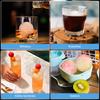 Silicone Ice Cube Tra 4-Compartment Ice Cube Tray with Lid Foldable Leak-Proof Ice Cube Tray with Funnel BPA-Free Ice Cube Tray