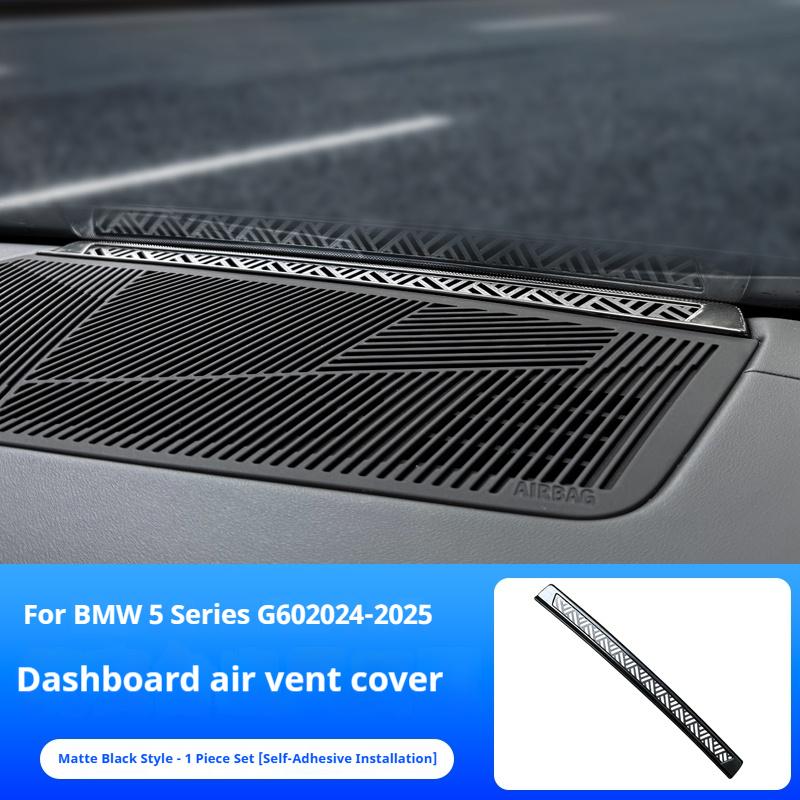 

For BMW 5 Series i5 G60 2025-2025 dashboard out of trend protective cover central control air conditioner dust net modification чёрный