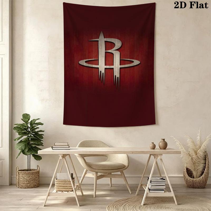 Houston Rockets Logo Art Print Bedding 1 Duvet Cover 2 Pillowcase Without Core Soft And Comfortable Bedding Set Duvet Cover And Pillowcase
