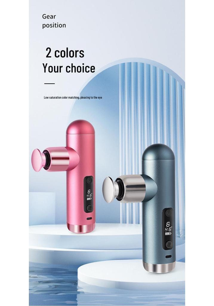 Portable Mini Muscle Relaxation Massage Gun with Hot Compress
