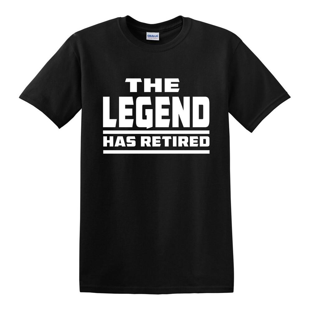 THE LEGEND HAS RETIRED T SHIRT Funny RetireUnisext Gift for Dad Grandad Tshirt Top