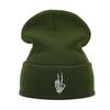 Skull Embroidered Knit Hat For Men Women Fall Winter Fashion Beanie With Sun Protection And Warmth