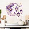 Creative Moon Flowers Stars Chandelier Bedroom Living Room Home Background Landscaping Decorative Wall Stickers