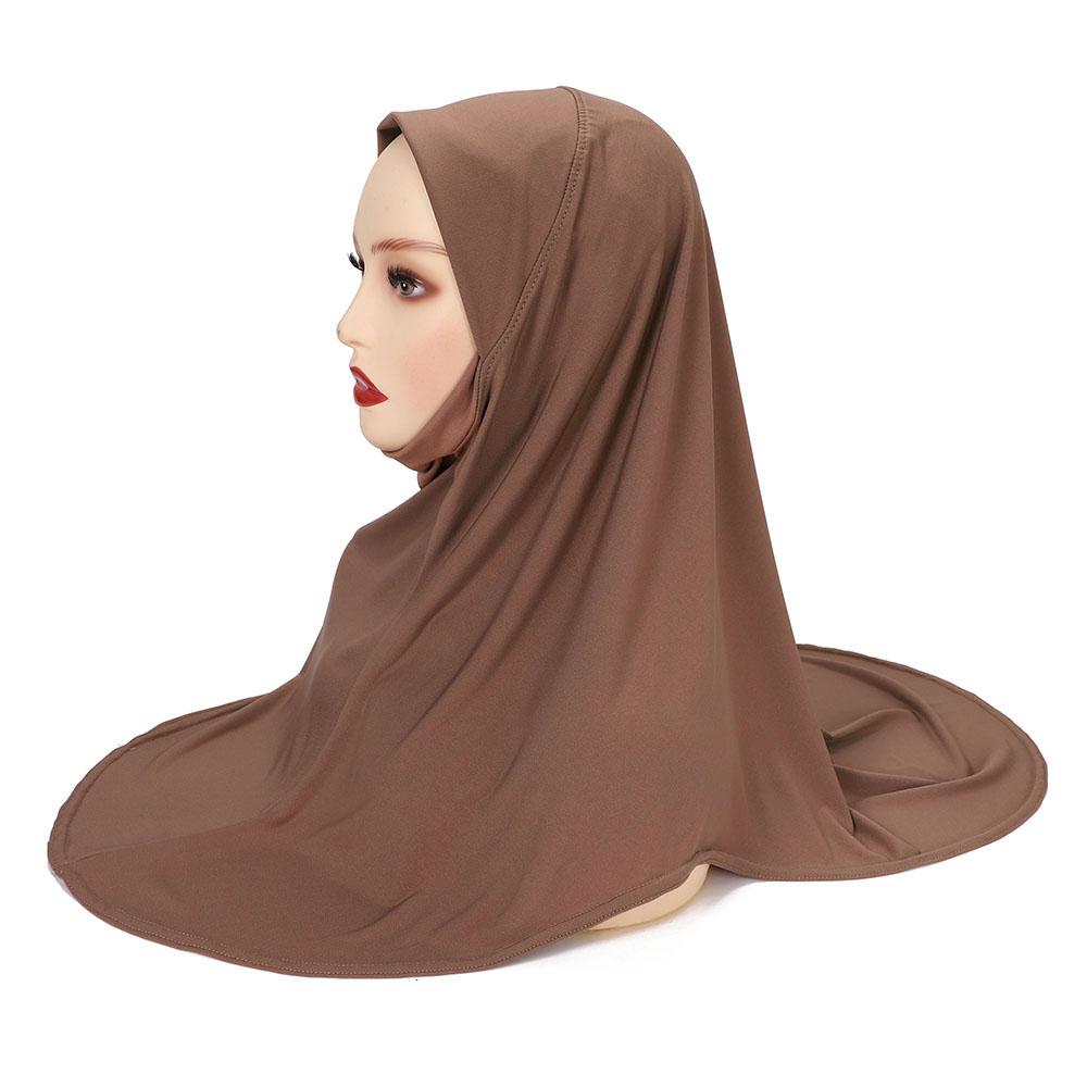 Malaysia Headwraps Caps Turban Ramadan For Fashion Women Muslim Instant Hijab One Piece Shawls Headband Khimar Scarf Femme