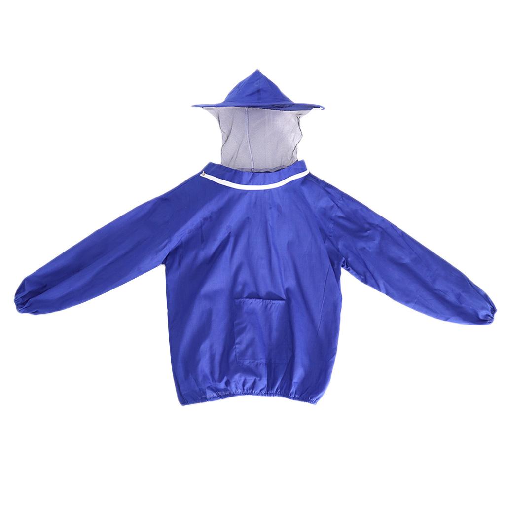 Beekeeping Suit Protective Coat Smock, Gloves, Frame Holder, Mesh Hat