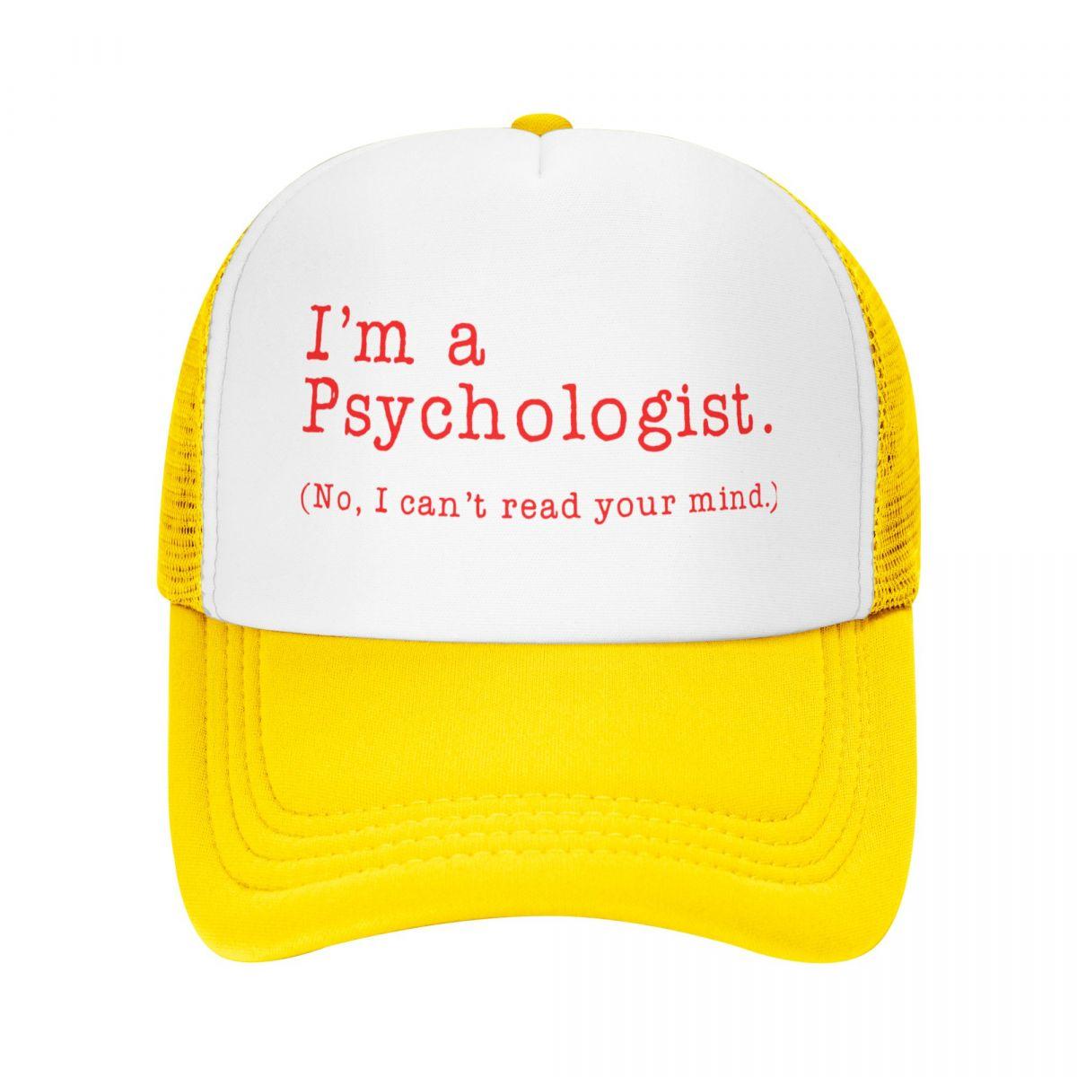 

Я психолог, нет, я не могу читать твои мысли. Бейсбольная кепка в стиле хип-хоп. Регулируемая шляпа психолога-дальнобойщика. Осенние кепки Snapback. one size