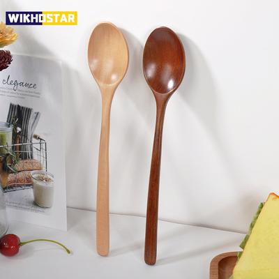 Wooden Spoon Tableware Kitchen Cooking Utensil Tools Soup Teaspoon Catering Cooking Utensil Tool Coffee Soup Teaspoon
