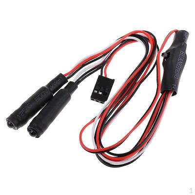 2 LED Light Bar W/ Cable Switch Headlight Lighting for RC Trucks