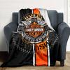 1pc Harley-Davidson Blanket, Gift, for Men and Women, Soft Blanket, Good for Sofa Bed Couch Travel, Lightweight Flannel Blanket