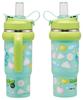 Skater Straw with Direct Sanrio Hangyodon Puffy Balloon Tumbler, 830ml, Insulated, Cold/Hot, Handle, 2-Way, Drinking, Design, STSTB9-A