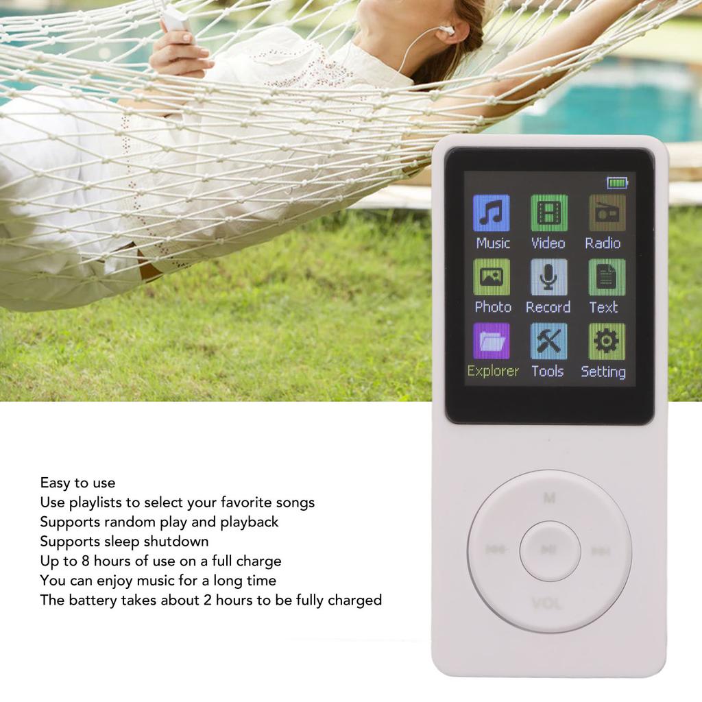Digital Music Player 1.8 Inch LCD Support Small Memory Card   Thin MP3 MP4 Player with Accessories