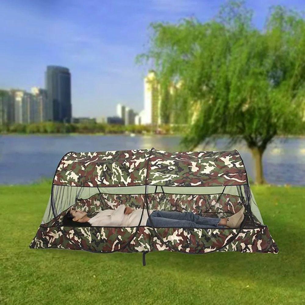 Mit Boden Camo Camping Moskitonetz Zelt Netz Zelt Tragbares Moskitonetz Reisen