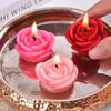 1 Set Banquet Romantic Scented Elegant Rose Mini-Sized Candles Fragrant Handmade Floating Wedding Ambiance-Boosting