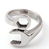 Personalized titanium steel  wrench rin open ring punk ring