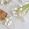 Künstliche Calla-Lilie Weiß Real Touch Kunstblume für Hochzeit Brautparty Party Zuhause Innen Dekoration