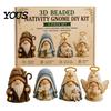 Perlen-Krippe DIY-Set 3D-Zwerg Perlen Bastelset, Glaube Religiöses Set für Erwachsene Kunstprojekt mit Werkzeugen und Anleitung Christen Glaubensbasiert
