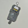 Cute Cartoon Grey Cat Plush Keychain Card Holder Mini Wallet ID Badge Case School Pass Bag Charm