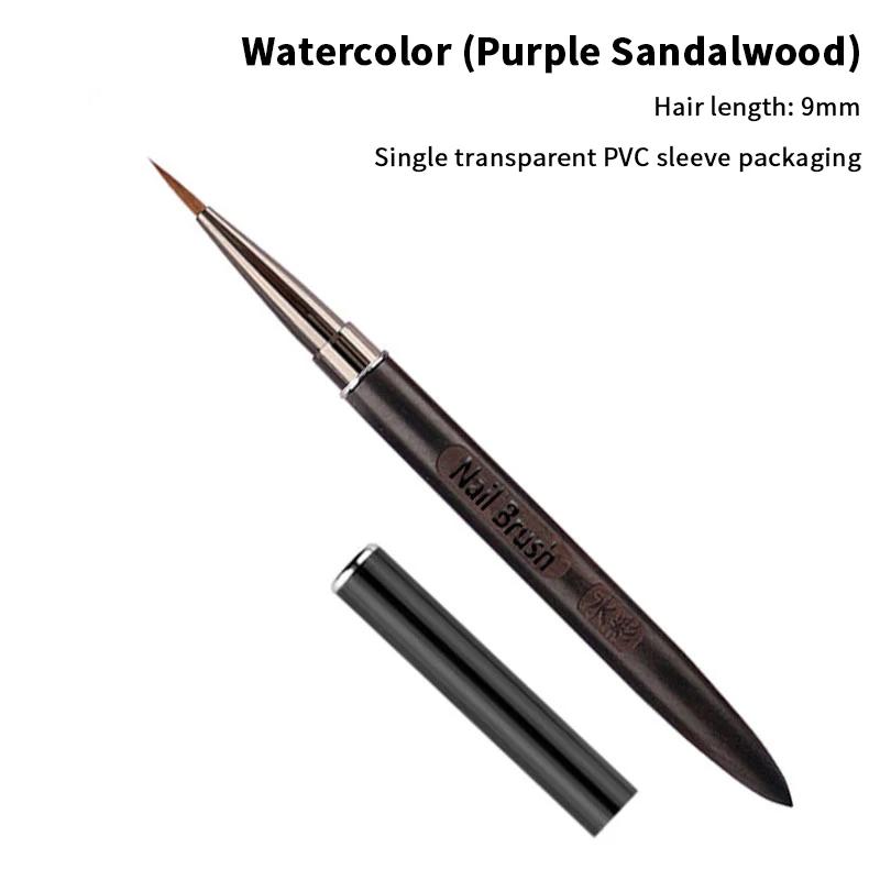 

Wood Handle Triangular Petal Nail Brush Acrylic Nail Art Liner Brush Grid Stripes Flower Painting Drawing Pen DIY Manicure Tool