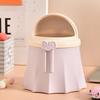 Yousheng Garbage Can Princess Shape Office Bathroom Car Hotel Deskside Small Trash Can Compact Desktop Waste Bin